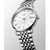 Montre Longines Longines elegant collection 39 mm Automatique Cadran Blanc mat Bracelet Acier