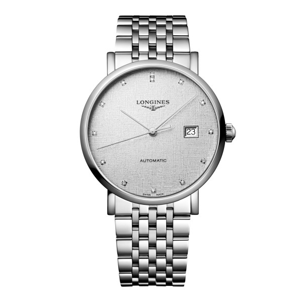 Montre Longines Longines elegant collection 39 mm Automatique Cadran Striped Silver Bracelet Acier