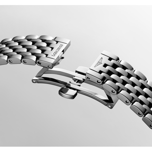 Montre Longines Longines elegant collection 39 mm Automatique Cadran Striped Silver Bracelet Acier