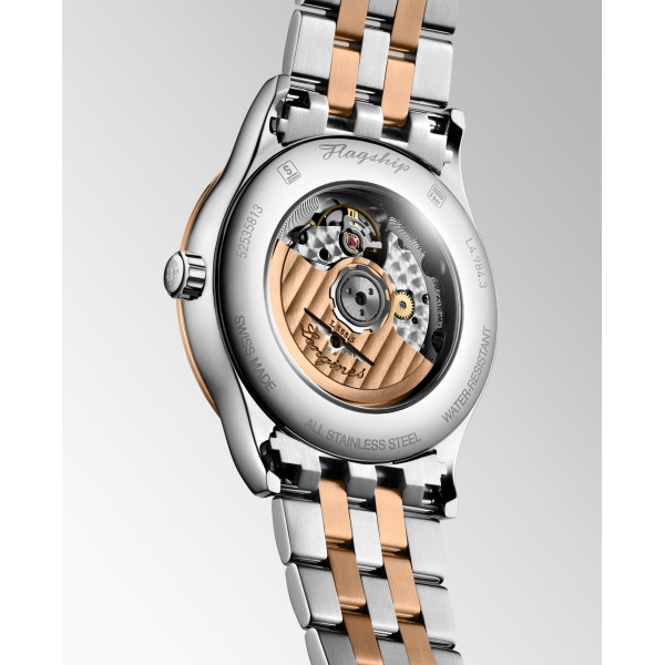 Montre Longines Flagship classic 40 mm Automatique Cadran Vert soleillé Bracelet Acier