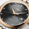 Montre Longines Flagship classic 40 mm Automatique Cadran Sunray anthracite Bracelet Acier