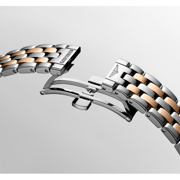 Montre Longines Flagship classic 40 mm Automatique Cadran Sunray anthracite Bracelet Acier