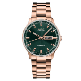 Montre Mido Commander Datoday Cadran Vert Bracelet Acier inoxydable
