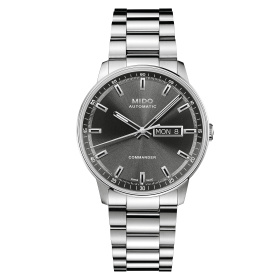 Montre Mido Commander Datoday Cadran Anthracite Bracelet Acier inoxydable