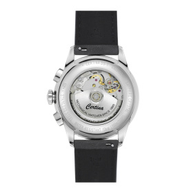 Montre Certina DS-1 Chrono Auto Cadran Blanc Bracelet Cuir