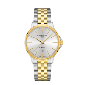 Montre Certina DS-8 Gent 40mm Cadran Argent Bracelet PVD,Acier inoxydable