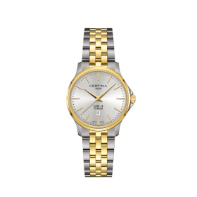 Montre Certina DS-8 Lady 31mm Cadran Argent Bracelet PVD,Titane