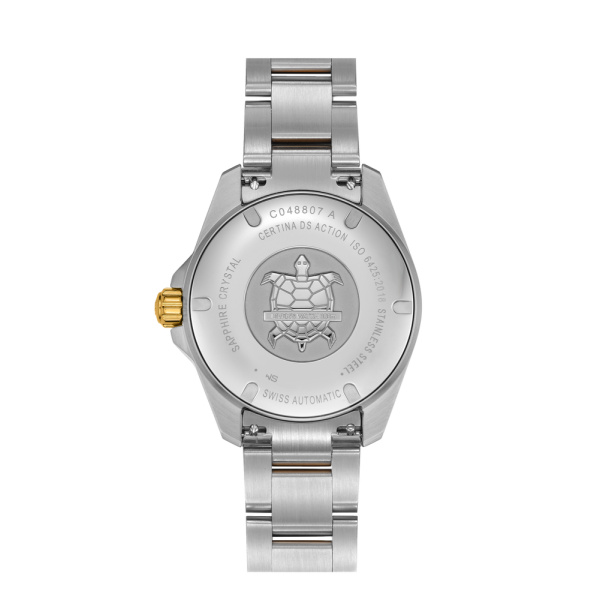 Montre Certina DS Action Diver 38mm Powermatic 80 Cadran Bleu Bracelet Acier inoxydable,PVD