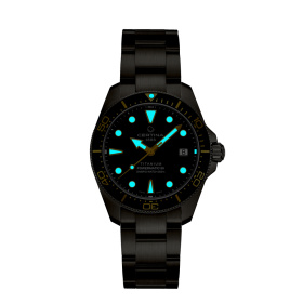 Montre Certina DS Action Diver 38mm Powermatic 80 Cadran Noir Bracelet Titane