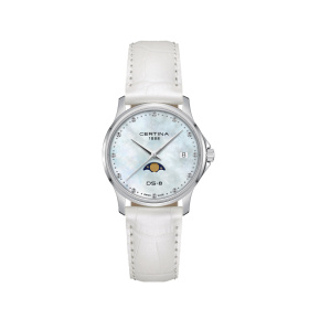 Montre Certina DS-8 Moonphase Lady Cadran Nacre Bracelet Acier inoxydable