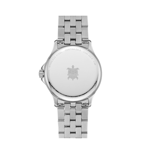 Montre Certina DS-8 Moonphase Gent Cadran Bleu Bracelet Acier inoxydable