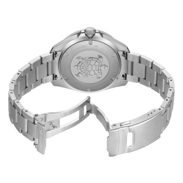 Montre Certina DS-X GMT Cadran Gris Bracelet Acier inoxydable