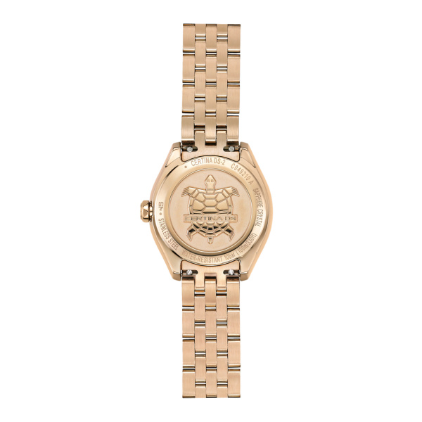 Montre Certina DS-2 Lady Cadran Champagne / Doré Bracelet PVD,Acier inoxydable
