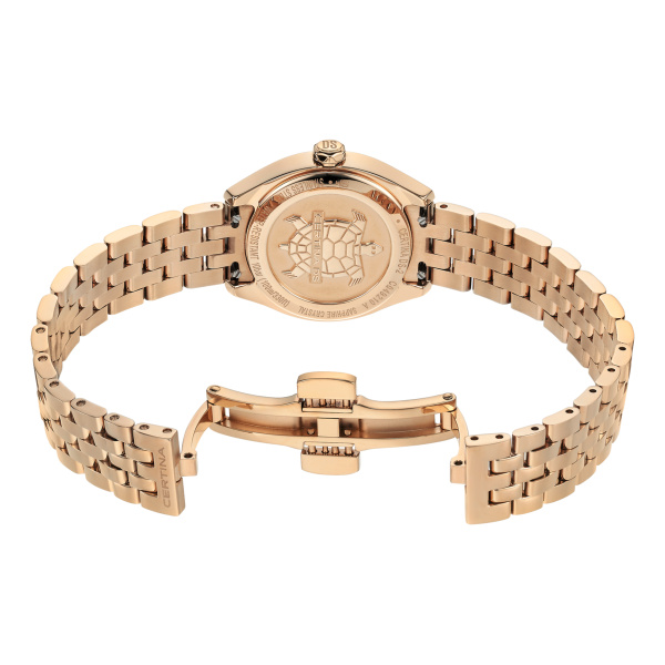 Montre Certina DS-2 Lady Cadran Champagne / Doré Bracelet PVD,Acier inoxydable