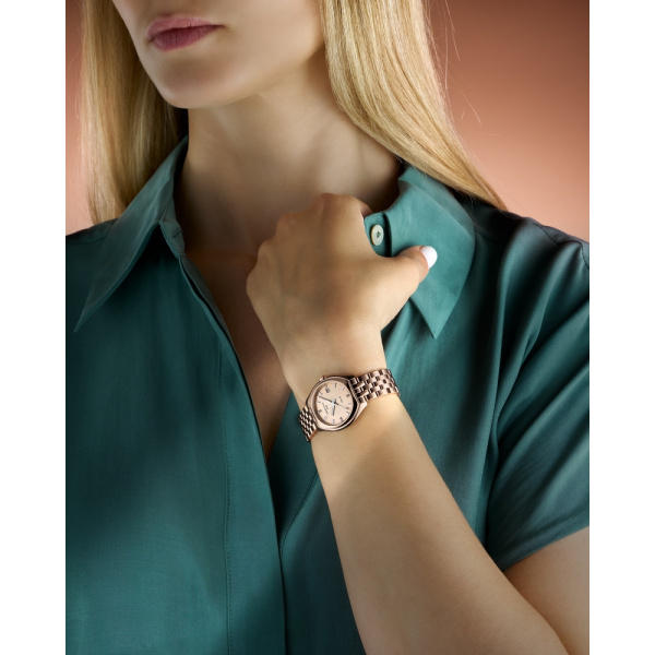 Montre Certina DS-2 Lady Cadran Champagne / Doré Bracelet PVD,Acier inoxydable