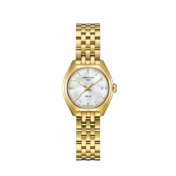 Montre Certina DS-2 Lady Cadran Nacre Bracelet PVD,Acier inoxydable