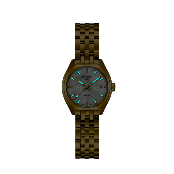 Montre Certina DS-2 Lady Cadran Nacre Bracelet PVD,Acier inoxydable