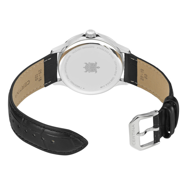 Montre Certina DS-8 Gent 40mm Cadran Argent Bracelet Cuir