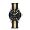 Montre Certina DS Action Diver 40.5mm Powermatic 80 Cadran Noir Bracelet NATO,Synthétique