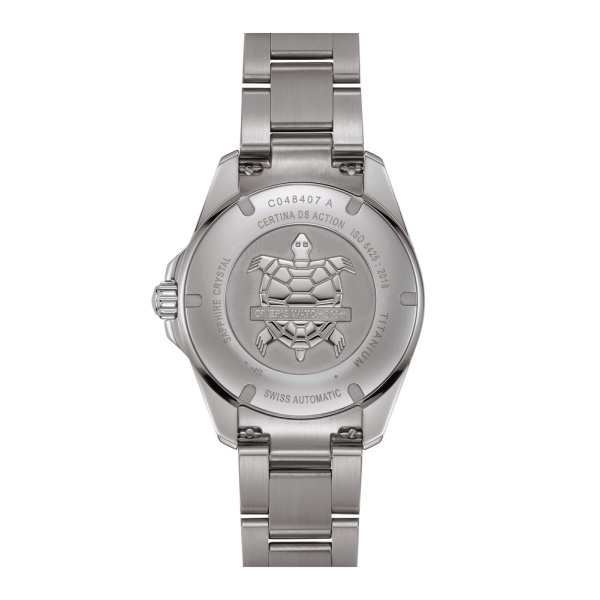 Montre Certina DS Action Diver 40.5mm Powermatic 80 Cadran Bleu Bracelet Titane