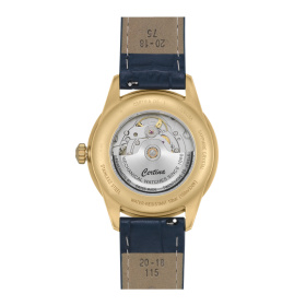 Montre Certina DS-1 Big Date Powermatic 80 Cadran Bleu Bracelet Acier inoxydable,Cuir