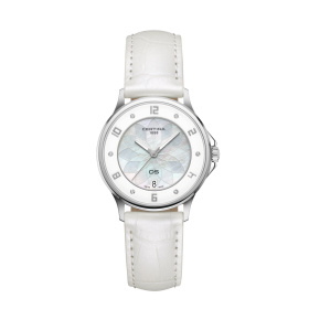 Montre Certina DS-6 Lady Cadran Nacre Bracelet Cuir