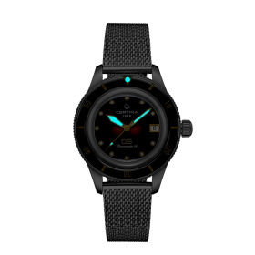 Montre Certina DS PH200M 39mm Powermatic 80 Cadran Marron / Brun Bracelet Maille milanaise,Acier inoxydable