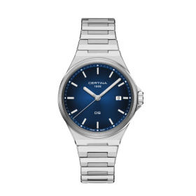 Montre Certina DS-7 Quartz Cadran Bleu Bracelet Acier inoxydable