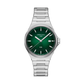 Montre Certina DS-7 Quartz Cadran Vert Bracelet Acier inoxydable
