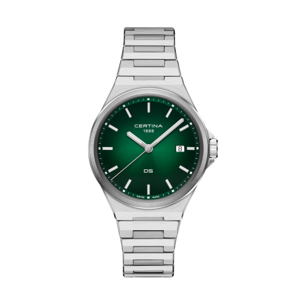 Montre Certina DS-7 Quartz Cadran Vert Bracelet Acier inoxydable
