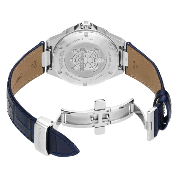 Montre Certina DS-7 Quartz Cadran Bleu Bracelet Cuir
