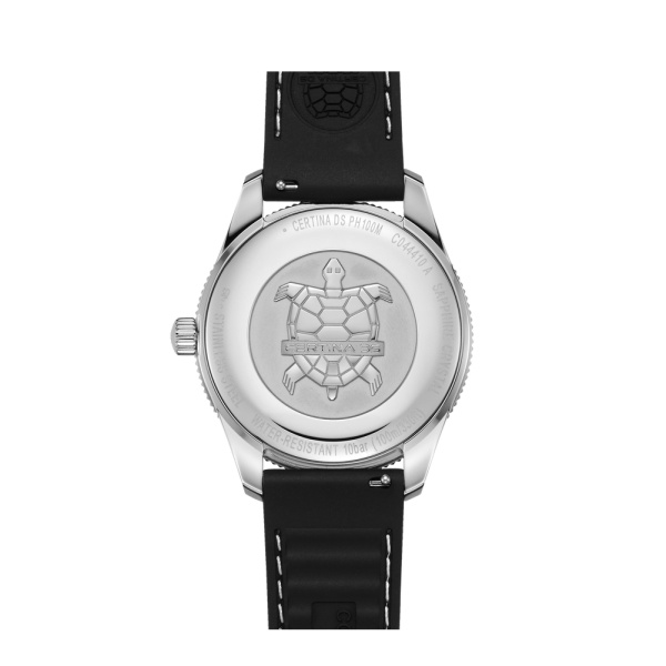 Montre Certina DS PH100M Gent Cadran Noir Bracelet Caoutchouc