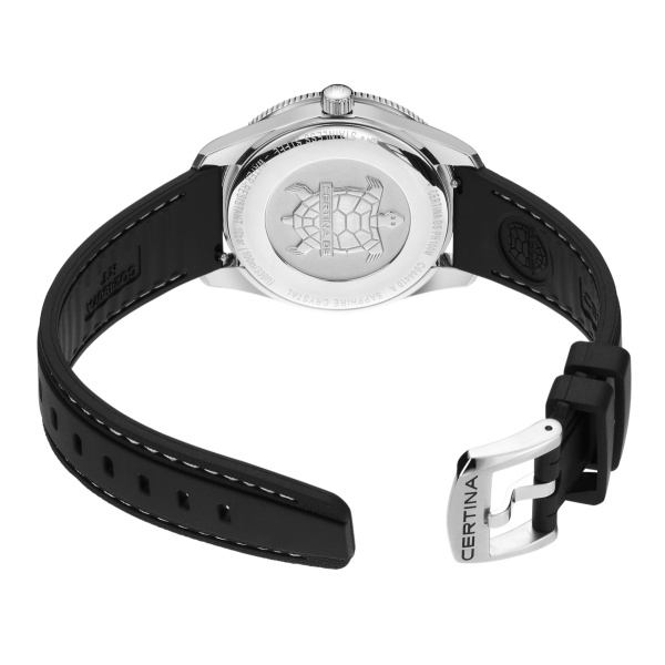 Montre Certina DS PH100M Gent Cadran Noir Bracelet Caoutchouc