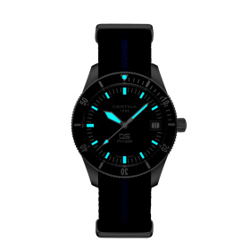 Montre Certina DS PH100M Gent Cadran Bleu Bracelet NATO