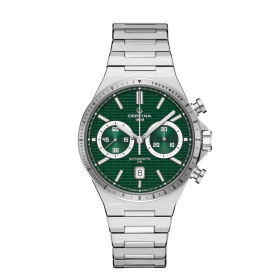 Montre Certina DS-7 Chrono Auto Cadran Vert Bracelet Acier inoxydable