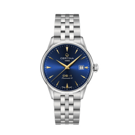 Montre Certina DS-1 38mm Cadran Bleu Bracelet Acier inoxydable