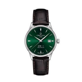 Montre Certina DS-1 38mm Cadran Vert Bracelet Cuir