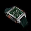 Montre BRISTON Streamliner Kennedy Chrono Vert Bracelet Caoutchouc
