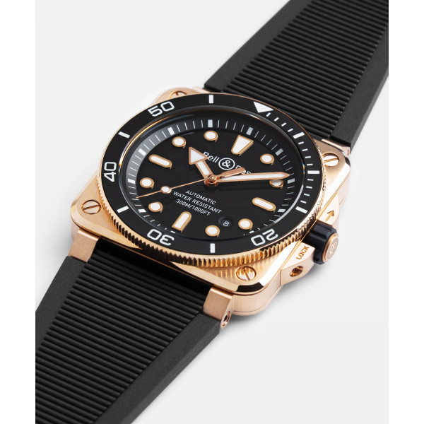 Montre Bell & Ross Diver Black Bronze Edition Limitée Bracelet Caoutchouc