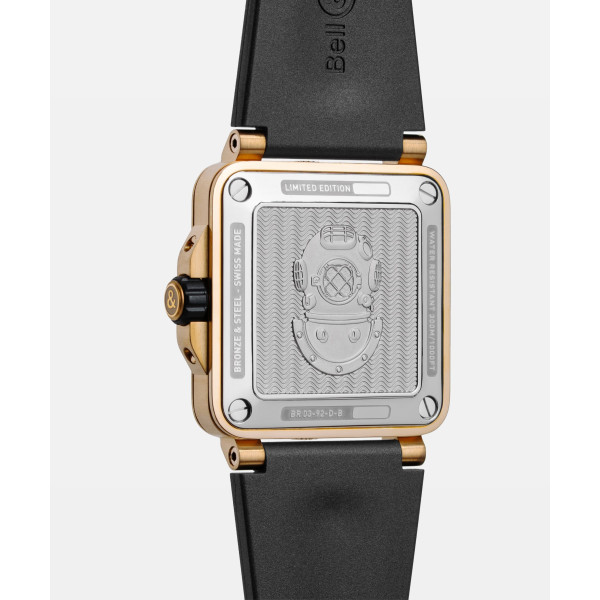 Montre Bell & Ross Diver Black Bronze Edition Limitée Bracelet Caoutchouc