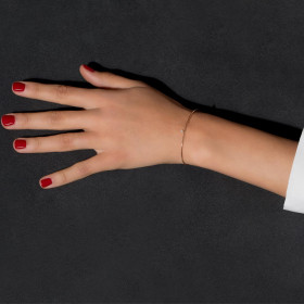 Bracelet La Brune & La Blonde BB Or Rose Diamant 0,07ct