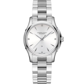 Montre Hamilton Jazzmaster Lady Auto Cadran Blanc Bracelet Acier 34MM