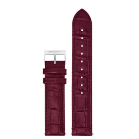 Bracelet Briston Cuir Luxury 18mm Bordeaux Mat