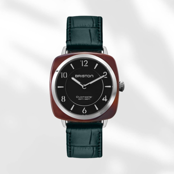 Bracelet Briston Cuir Luxury 18mm Vert Mat