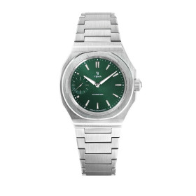 Montre Yema Wristmaster Slim Small Seconds CMM.20 Cadran Vert Bracelet Acier