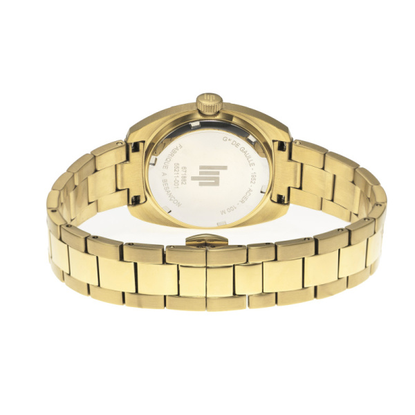 Montre LIP Général de Gaulle Classique 31 mm Cadran argenté Bracelet Acier Inoxydable