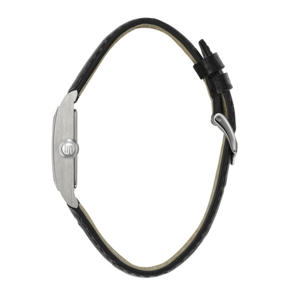 Montre LIP Churchill C26 Cadran argenté Bracelet cuir façon crocodile