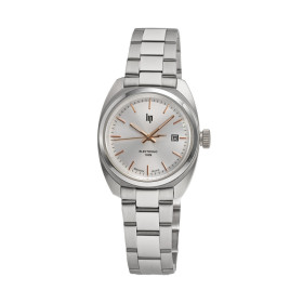 Montre LIP Général de Gaulle Classique 31 mm Cadran argenté Bracelet Acier Inoxydable