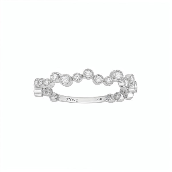 Bague Stone Paris Love Is In The Air Or Blanc et Diamants