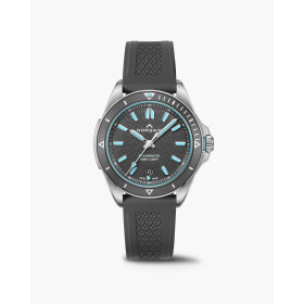 Montre Norqain Adventure Neverest GMT Glacier 41mm Bracelet Caoutchouc Noir